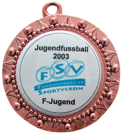 Saller Medaille Individuell Bronze (ab 25 Stück), 4 Alternative Bänderfarben