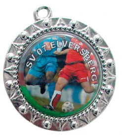 Saller Medaille Individuell Silber (ab 25 Stück), 4 Alternative Bänderfarben