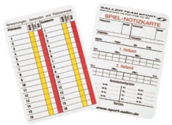 Spielnotizkarten Fußball