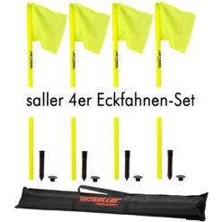 SALLER 4ER ECKFAHNEN-SET MIT TASCHE